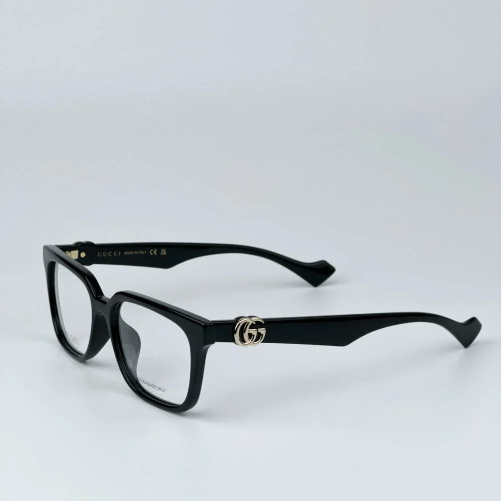 Gucci GG1537OK 001 BRAND NEW Eyeglasses Black Square Women - Picture 8 of 11